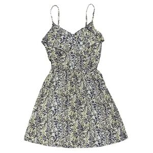 H&M Fit & Flare Spaghetti Strap Ruffle Dress Size 2